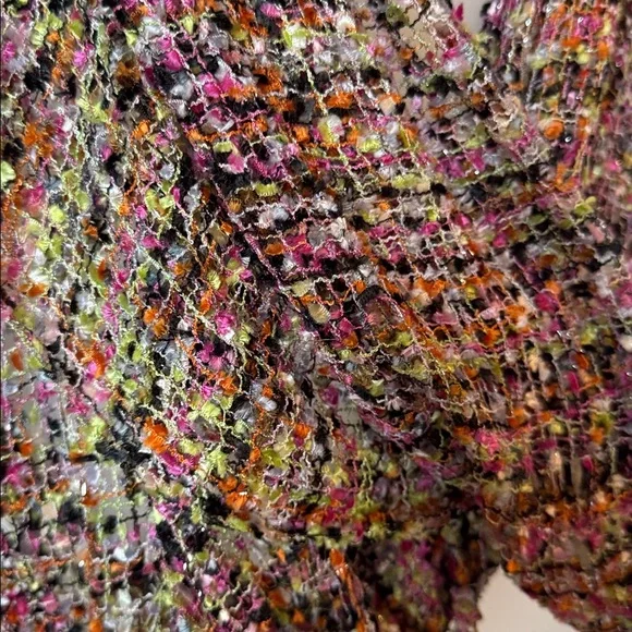 Pink Brown Green Fancy Ribbon Scarf Confetti Classic Accessory Multi colored - Picture 12 of 16